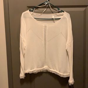White long sleeve sweater